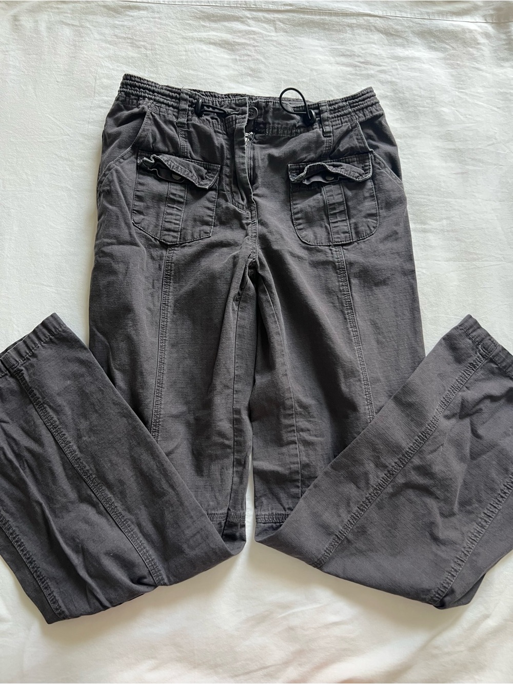 Brandy Melville Kim Cargo Pants Dark Brown